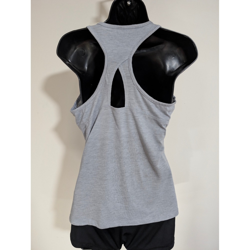 Balance Collection Gray Tank Top Racerback Sleeveless Athletic Keyhole Medium - Picture 3 of 5